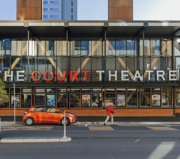 Exterior of the new Court Theatre building in Christchurch