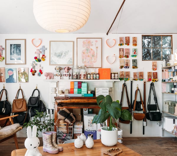 Inside a boutique in the famed Country Lane shopping destination.