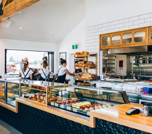 Pembroke Patisserie's cabinet filled with yummy treats