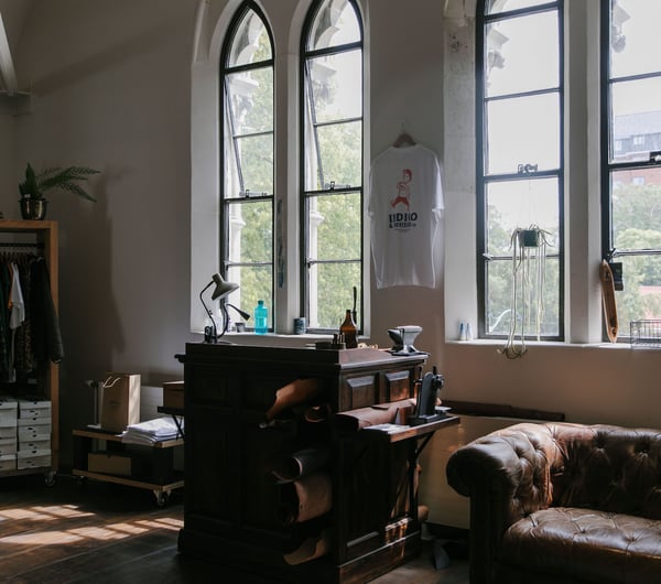 Interior image of the fashion and homeware store Indigo & Provisions.