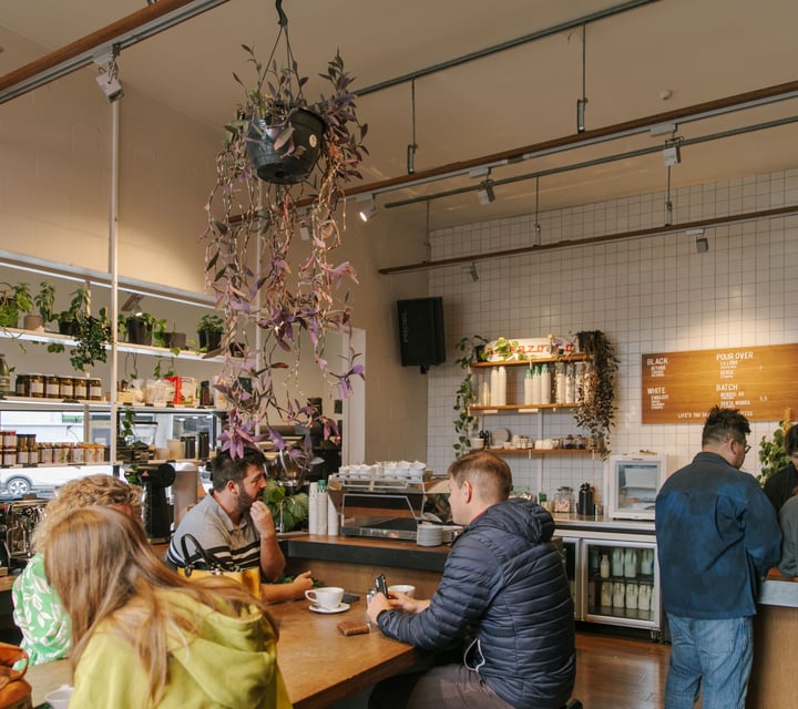 The cafe space at Coffee Embassy.