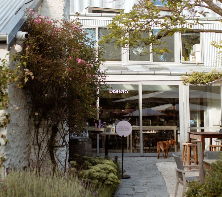 Garden entranceway to Dishery in Arrowtown Queenstown