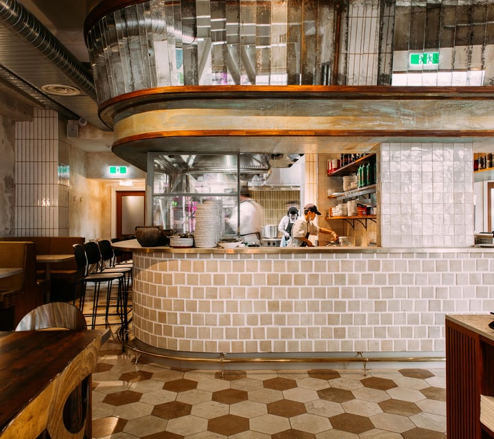 Inside Kisa Restaurant Wellington.