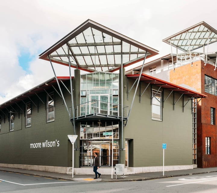 Exterior of Moore Wilson's building.