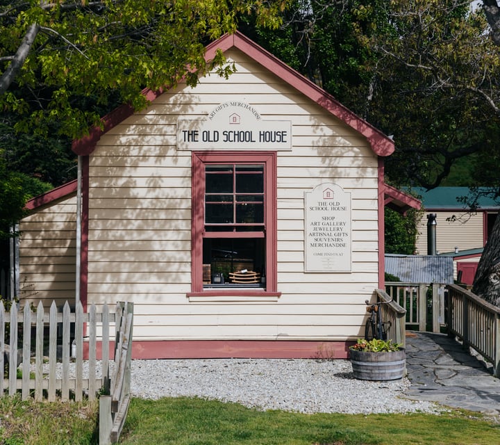 Exterior of The Old School House building.