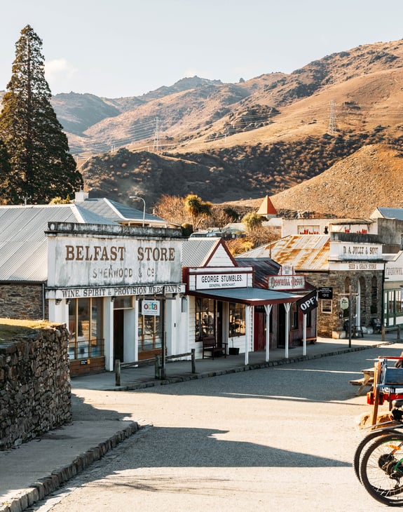 Cromwell Heritage Precinct on a sunny day.