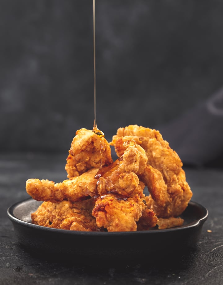 A bowl of fried chicken from Chicken Empire.