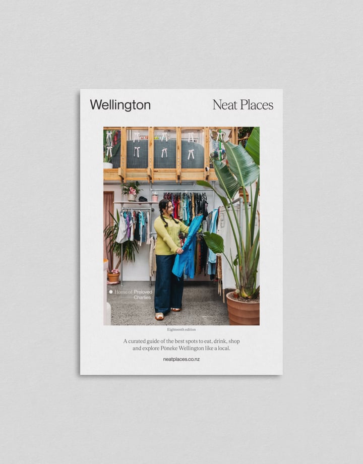 A photo of the latest Neat Places Wellington pocket guide.