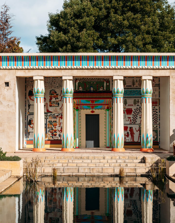 The Greek section of Hamilton Gardens.