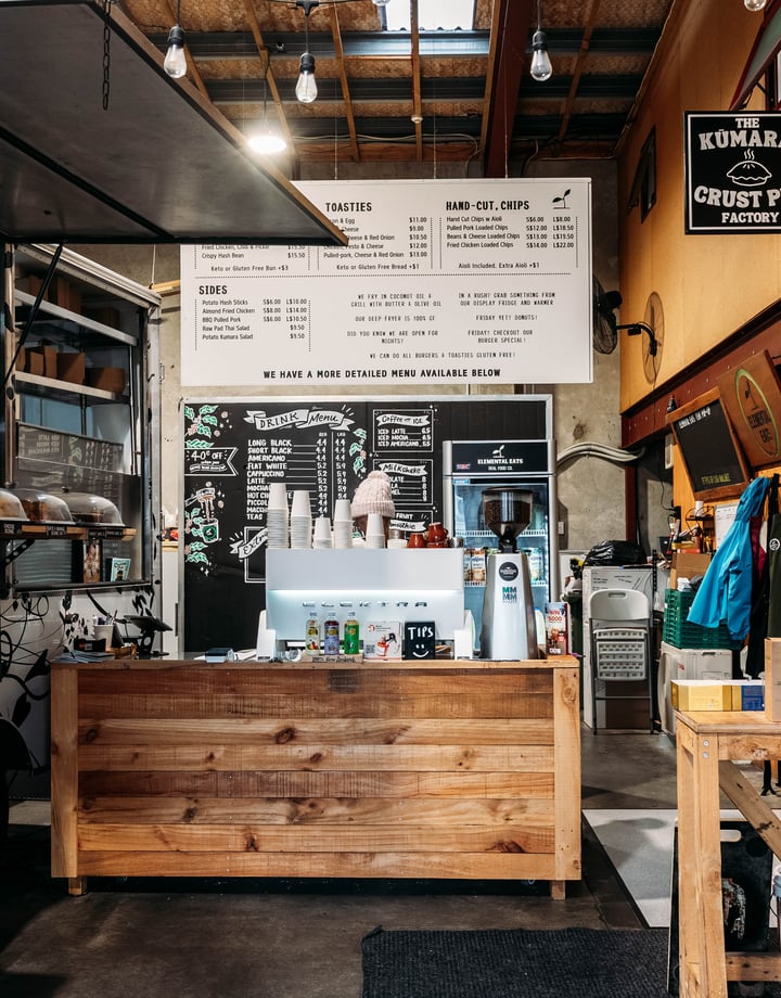 Front counter at Elemental Eats.