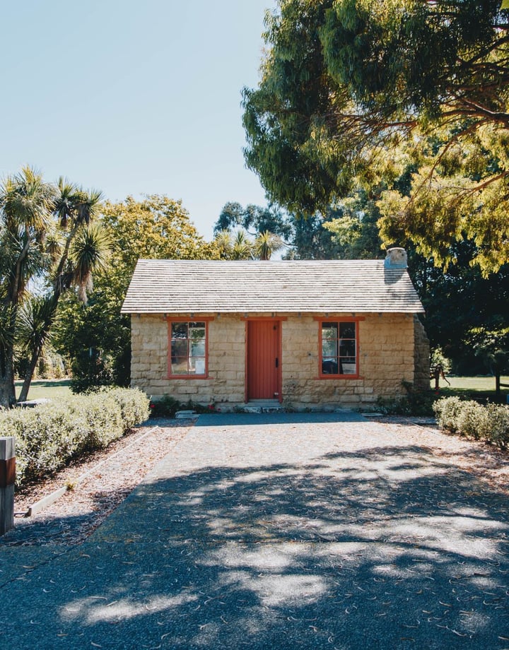 A little house in Chamberlain Park in North Canterbury.