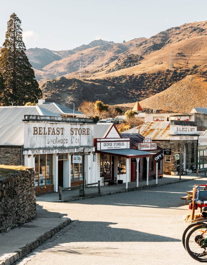 Cromwell Heritage Precinct on a sunny day.