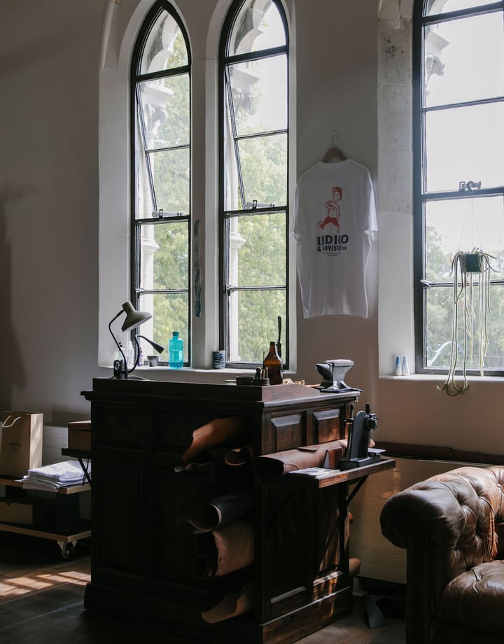 Interior image of the fashion and homeware store Indigo & Provisions.