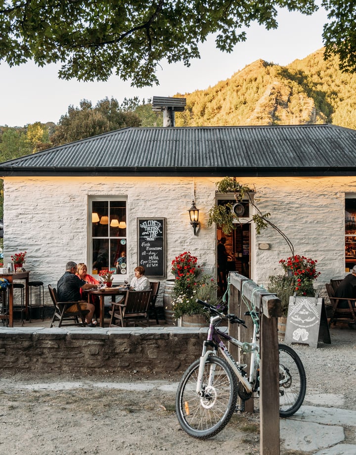 Cottage building exterior of The Fork & Tap.
