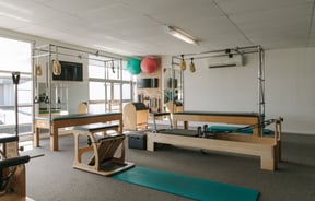 An empty pilates studio.