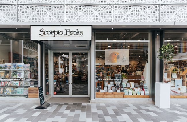 Entrance to Scorpio books.