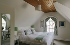 Bedroom at French Bay House in Akarao, Canterbury.