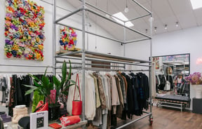 Interior view of Palm Boutique.