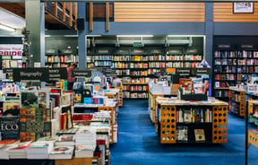 The inside of the University of Canterbury Bookshop.