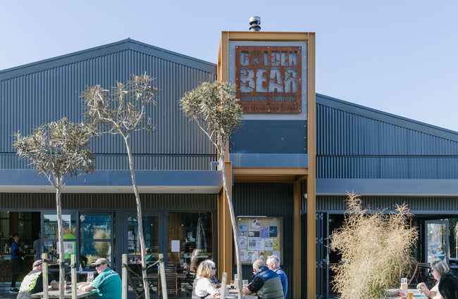 Exterior of Golden Bear Brewing Company, Māpua Tasman.