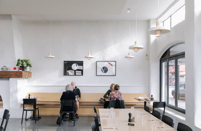 Customers dining at Hardy St Eatery.