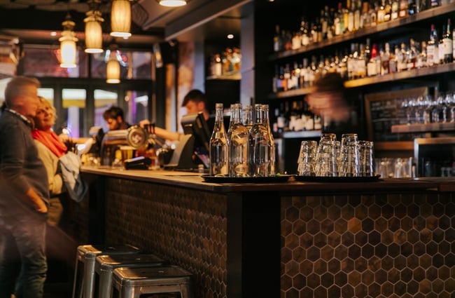 Bar area at Harry's Hawker House.