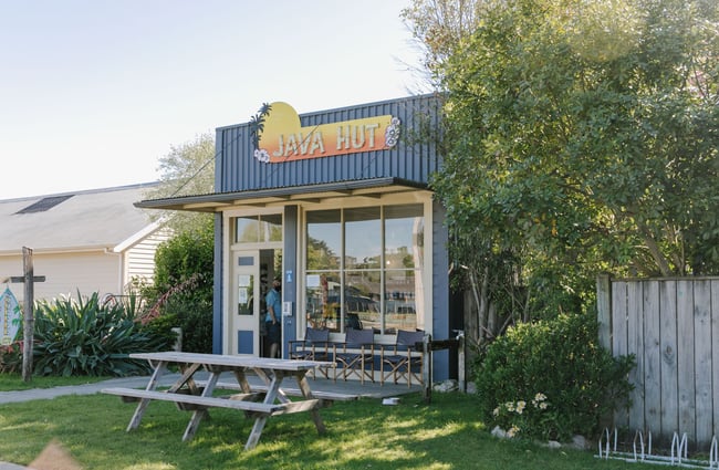 Exterior of Java Hut, Māpua.