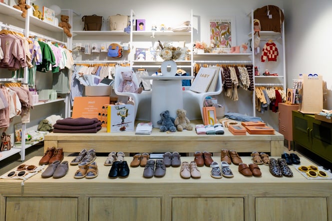 Overview of kids' toys, shoes, clothing, accessories and more at Addy & Lou in Christchurch