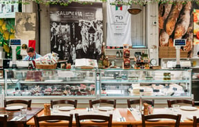 A delicious counter at La Bella Italia in Petone.