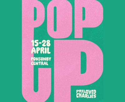 Preloved Charlies Pop Up Event Graphic