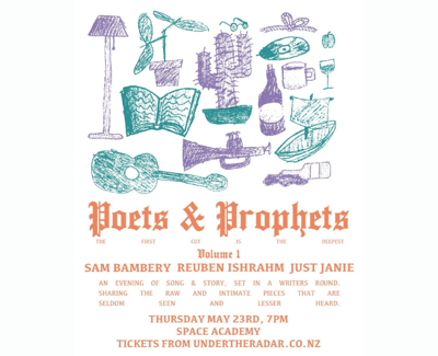 Poets and Prophets Event Graphic