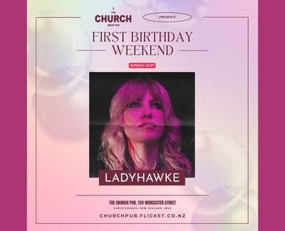 Ladyhawke x The Church Event Graphic