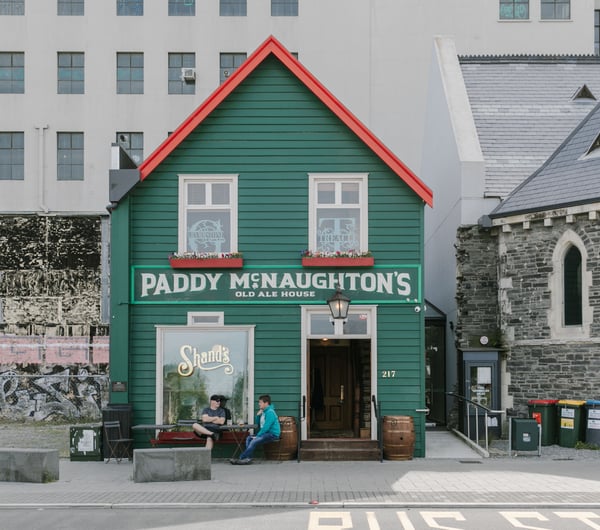 Exterior of Paddy McNaughton's, Christchurch.