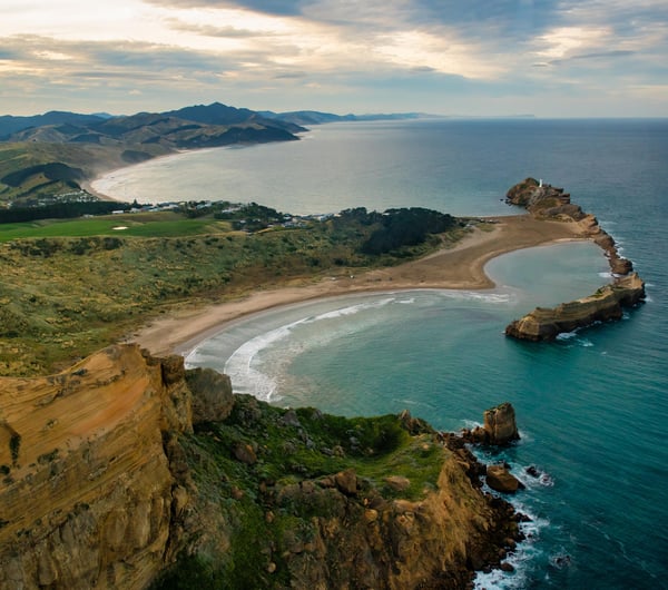 A view of Castlepoint from the sky.