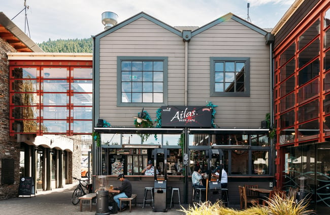 The exterior of Atlas Beer Cafe Queenstown.