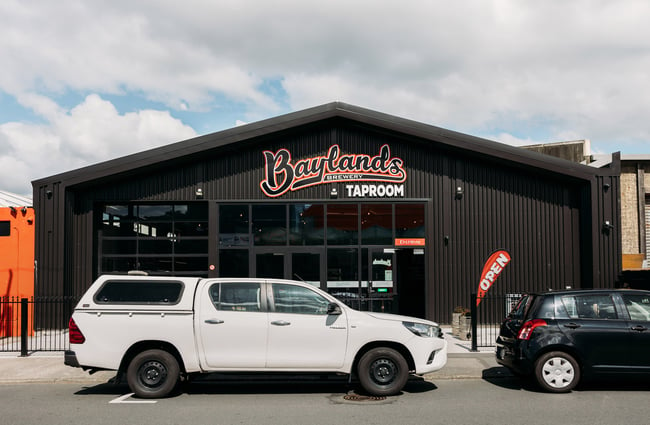 Exterior of Baylands Brewery & Taproom in Lower Hutt