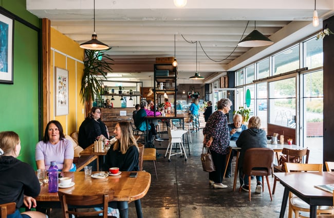 A busy cafe in Upper Hutt.