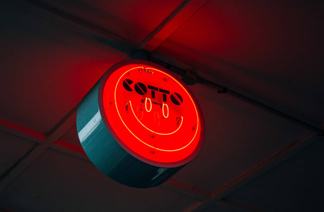 Cotto Restaurant sign.