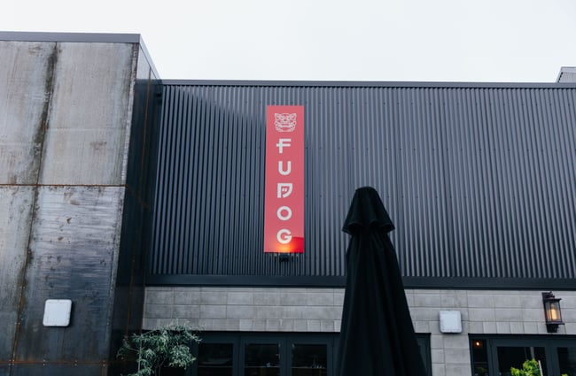 The exterior of the FuDog restaurant.