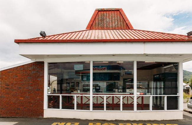 The exterior of Gerry's Charcoal Chicken in Upper Hutt.