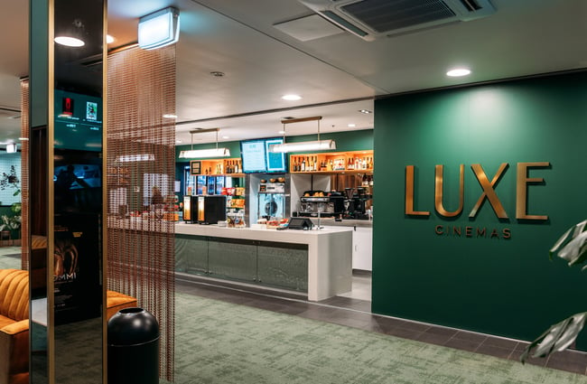 The counter at Luxe Cinema Tauranga.