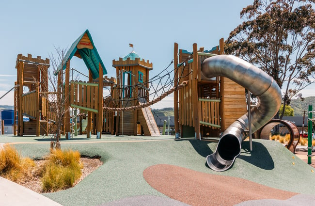 A large outdoor playground area.