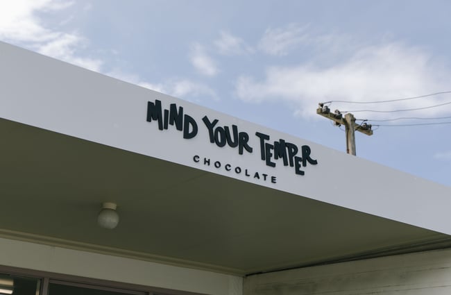 The exterior signage of Mind Your Temper.