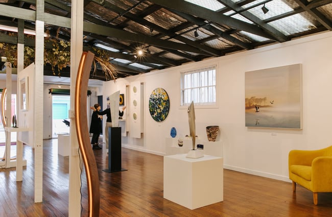Interior view of Parker Gallery.