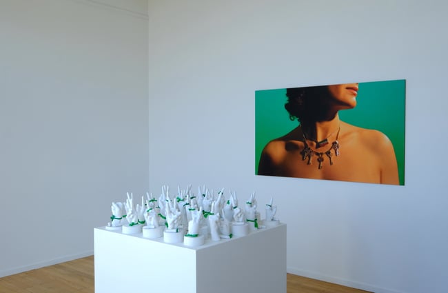 An art installation at Ramp Gallery, Hamilton.