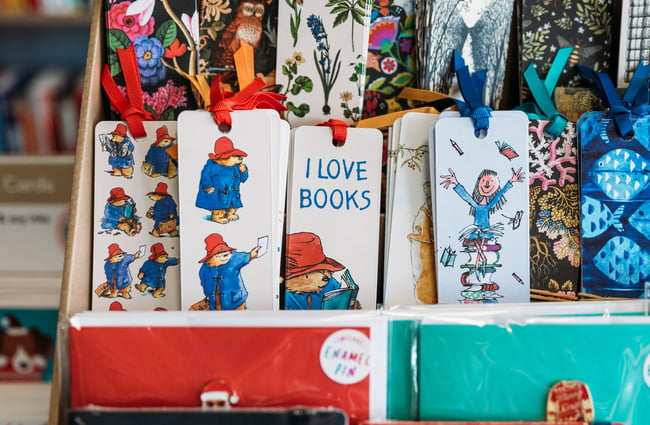 Cute illustrated bookmarks featuring Paddington Bear