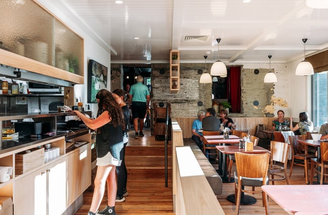 The inside of Fork and Tap Arrowtown.