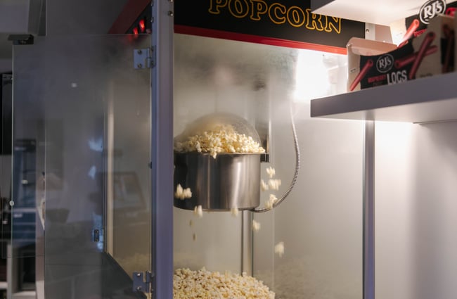 Popcorn machine at The Mayfair.