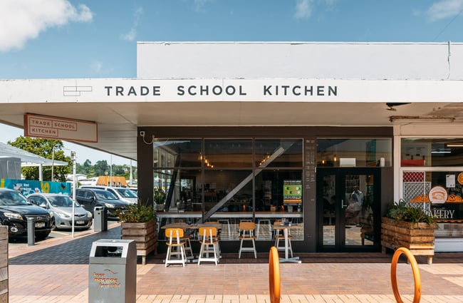Street view of Trade School Kitchen in Lower Hutt Wellington