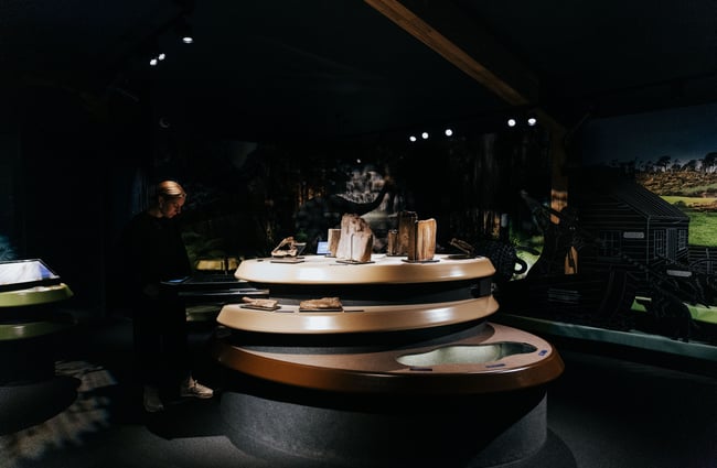 An exhibit inside Tumu Toka Curioscape.